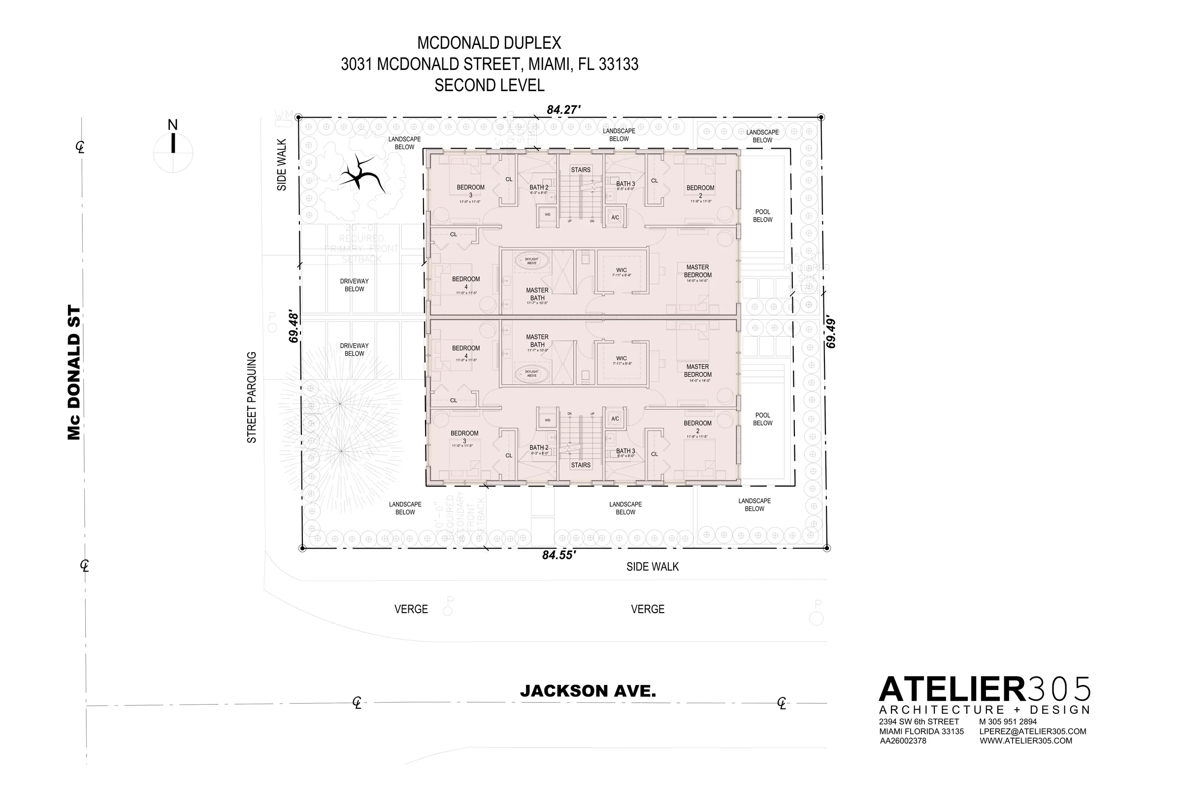 3031 McDonald Street second level floor plan